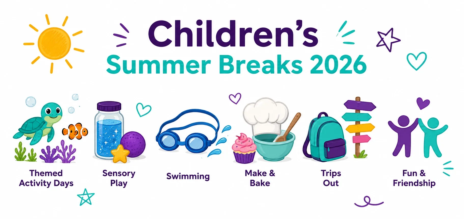 Children's summer breaks banner