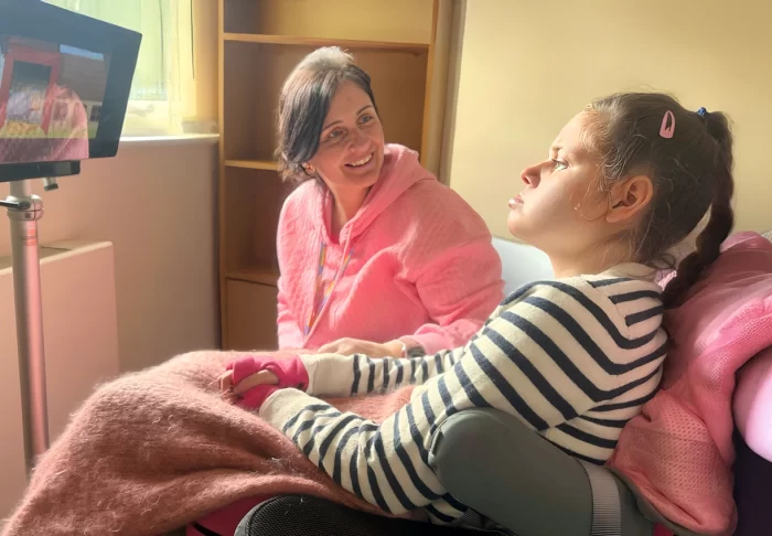 SoLO Service User with her Personal Assistant