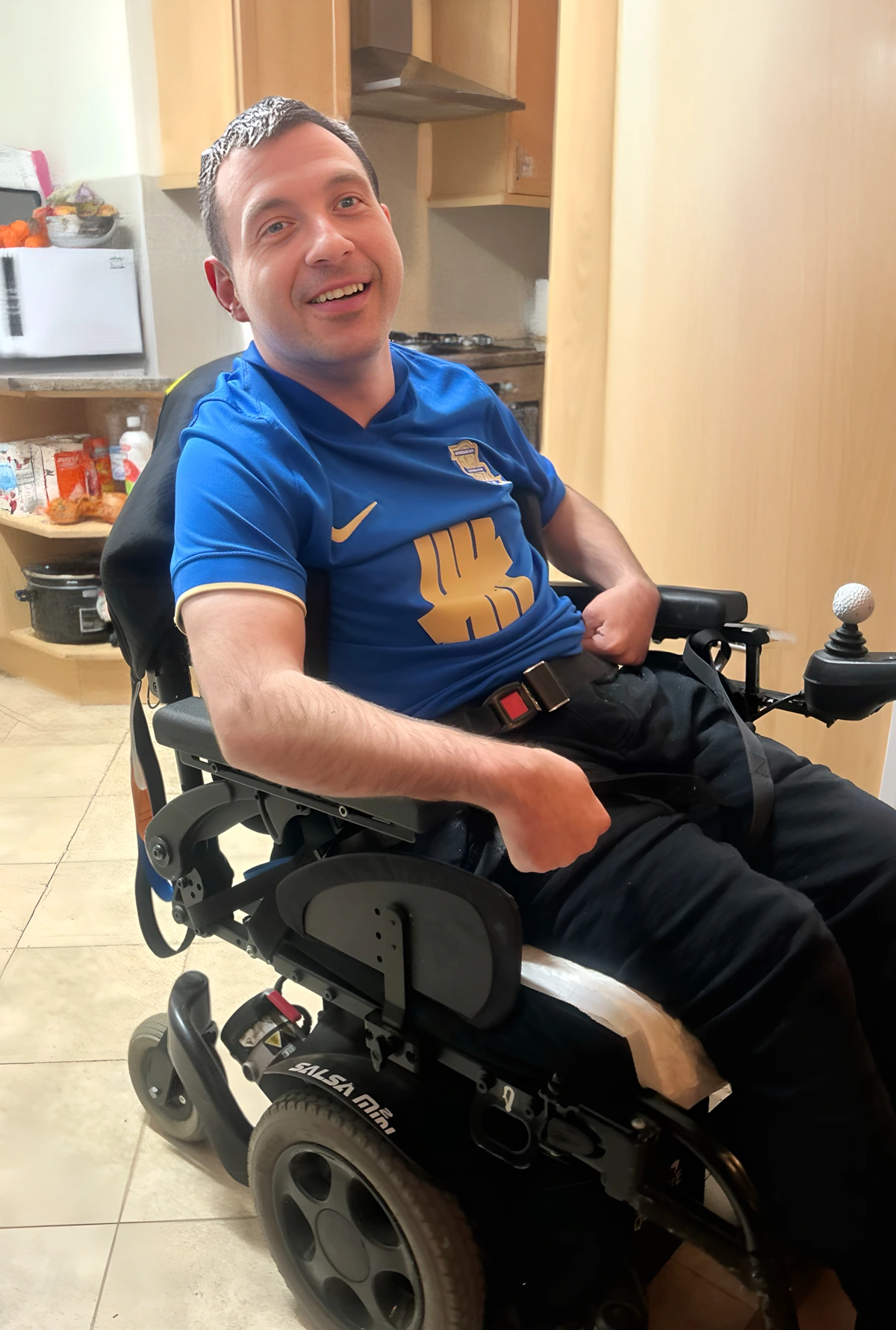 SoLO service user in his Supported Living accommodation